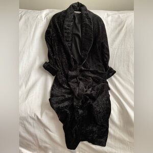 Luxurious Black Plush Robe